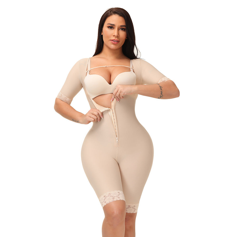YH | Long Sleeve Full Body Shaper Bodysuit