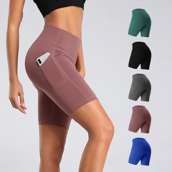 VL | High Waist Fitness Gym Workout Leggings With Pockets Athletic Yoga Pants Slim Hips Lifting Pants