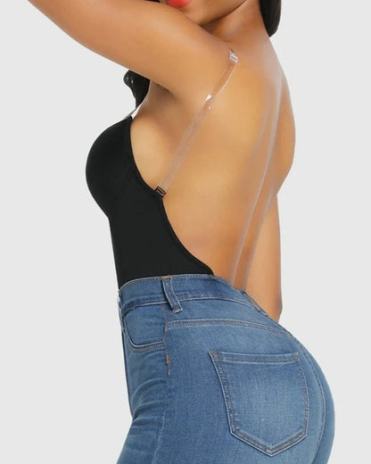 ZG | Strapless U Plunge Thong Bodysuit