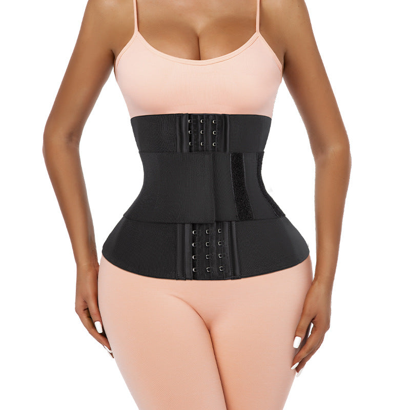 Enhanced Cincher With Velcro Straps Dual Compression Postpartum Belly Shaper Waist Trainer