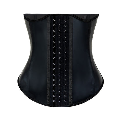 Body-shaping Waist-cinching Smooth Leather Rubber Waist Trainerabdominal Control Belt