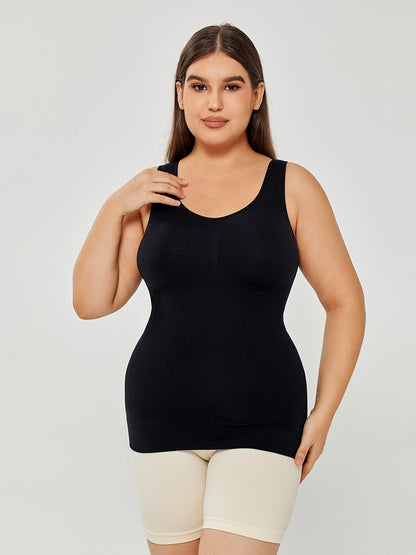 Women's Stretch Cotton Cami With Built-in Shelf Bra