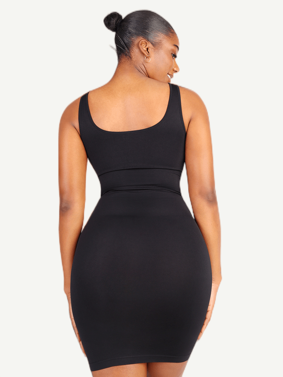 Wholesale 🌿Eco-friendly Square-neck Shaper Snatched Seamless Dress