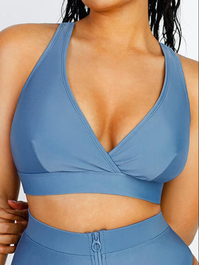 Wholesale Surplice Neckline Bikini Top