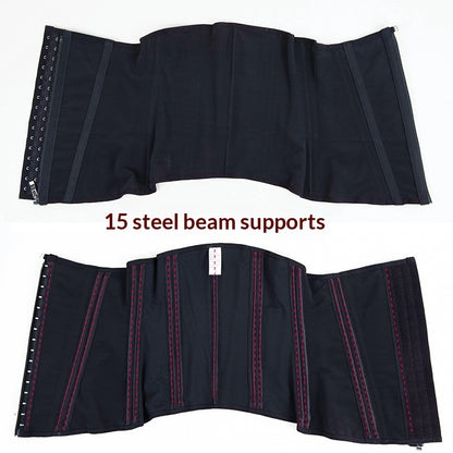 Upper-side Hook Outer-layer Zipper Sports Fat-loss Waist Cincher