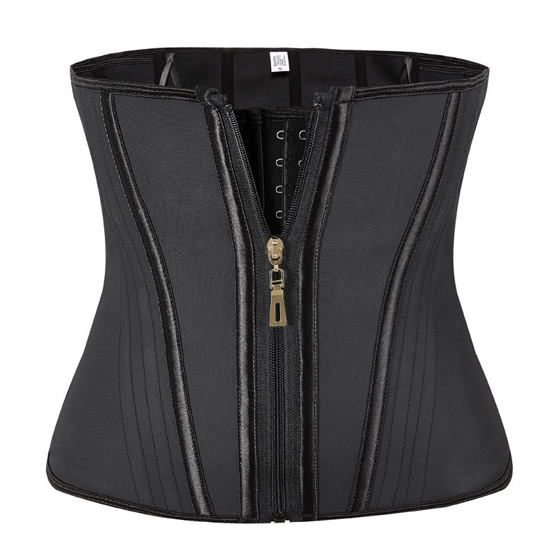 HT | Zip 3-Hook Hourglass Waist Trainer – Firm Tummy Cinch