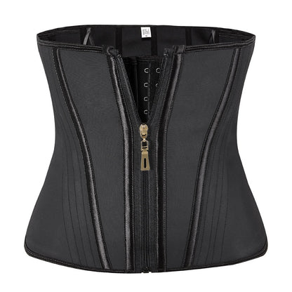 HT | Zip 3-Hook Hourglass Waist Trainer – Firm Tummy Cinch
