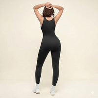 Deep V Shapewear With Chest Support Breathable High-Waisted Tummy Control Jumpsuit
