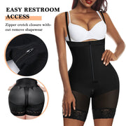 YH | Strap Zip Crotch Shaper Bodysuit