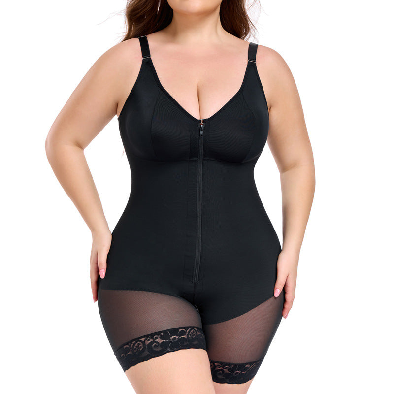 HT | Adjustable Strap Zip Front Shaper Bodysuit