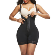 YH | Zip Front High Waist Shaping Shorts