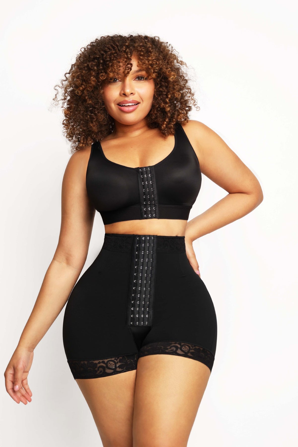 YH | Three Hook Tummy Control Body Shaper Bodysuit