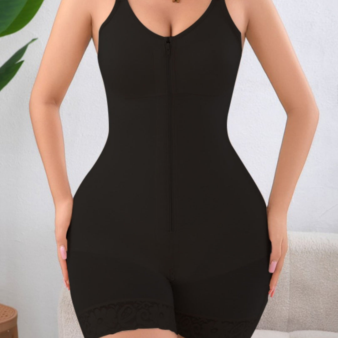 YH | Zip Crotch Slimming Shaper Bodysuit