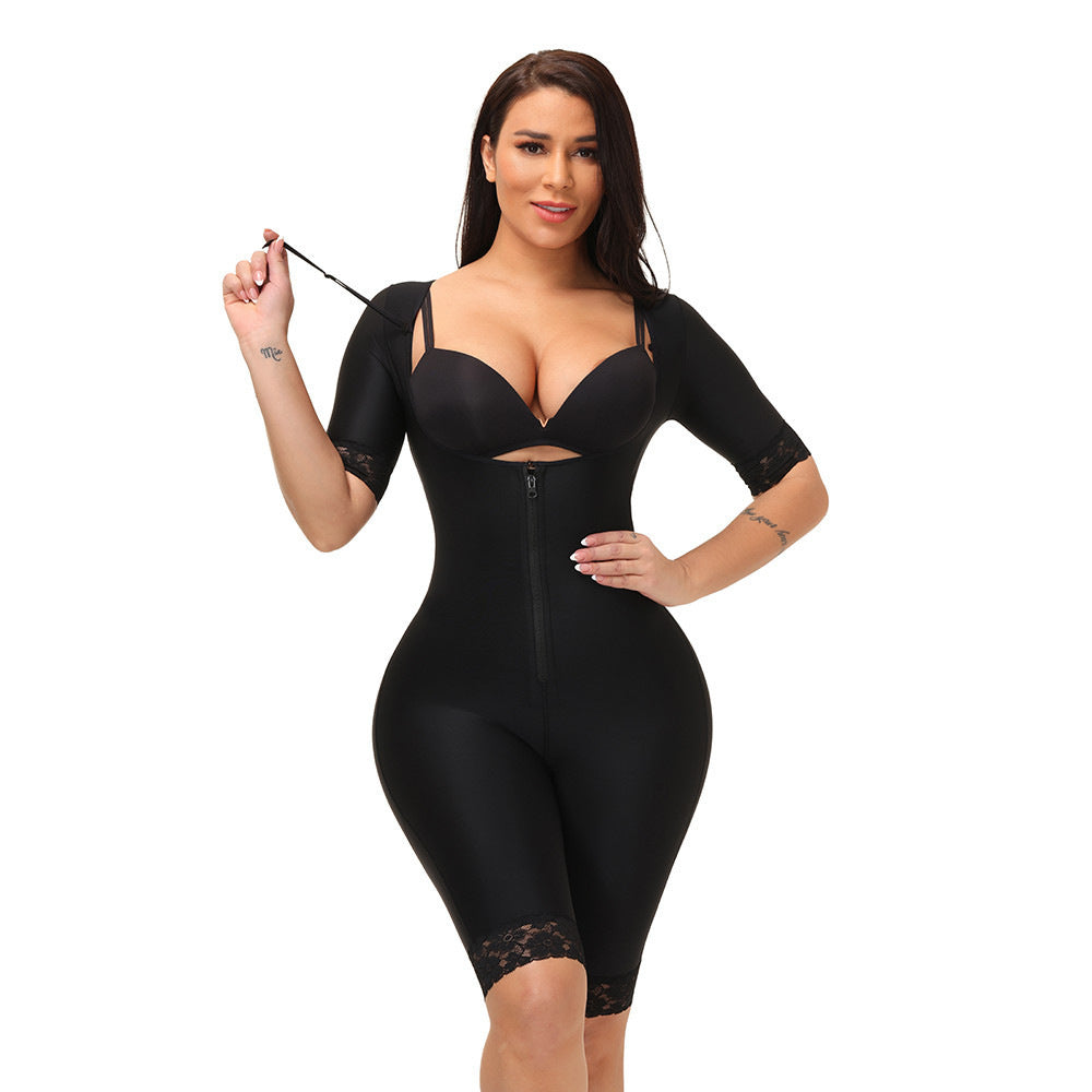 YH | Long Sleeve Full Body Shaper Bodysuit