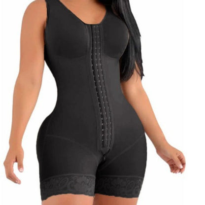 YH | Zip Crotch Waist Cinching Bodysuit