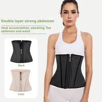 HT | Zip 3-Hook Hourglass Waist Trainer – Firm Tummy Cinch