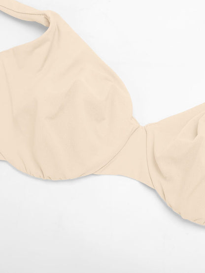 Wholesale Unpadded Underwired Deep V-Neck Side Support Bra