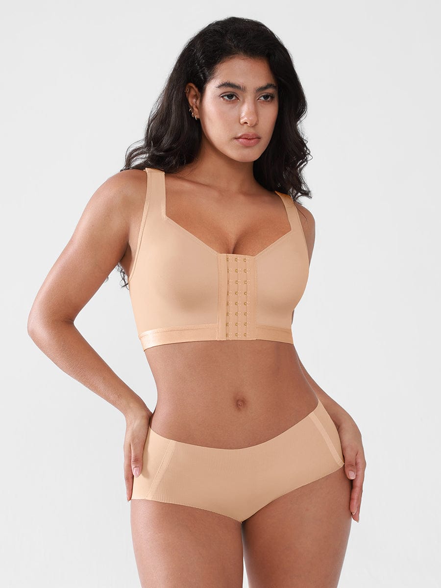 【American Good Design Award】Wholesale Post Surgery Bra Front Closure Compression Mastectomy Bra