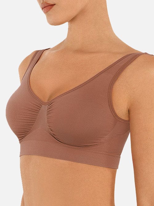 Wholesale Seamless Shaping Bust Support Wider Back Bra