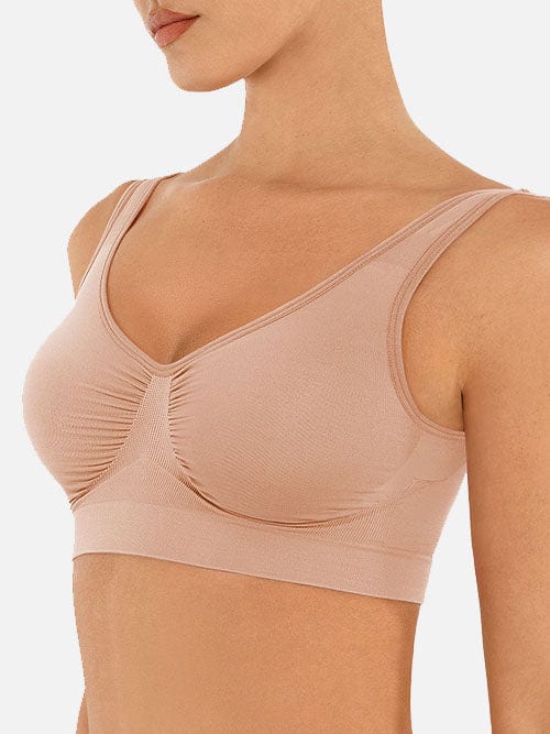 Wholesale Seamless Shaping Bust Support Wider Back Bra