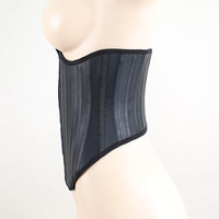 Arc-shaped Smooth Leather Belly-cinching Belt