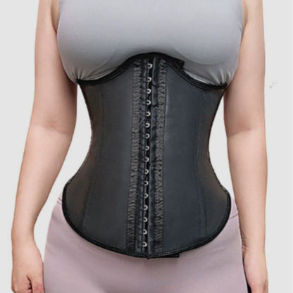 Body-shaping Waist-cinching Smooth Leather Rubber Waist Trainerabdominal Control Belt