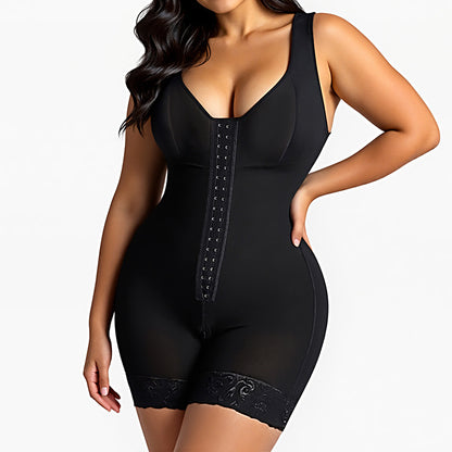 High Waisted Row Button Strong Tummy Control Shapewear