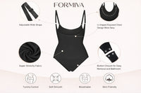 Open Bust Shapewear Tummy Control Bodysuits For Women Seamless Compression High Waisted Body Shaper