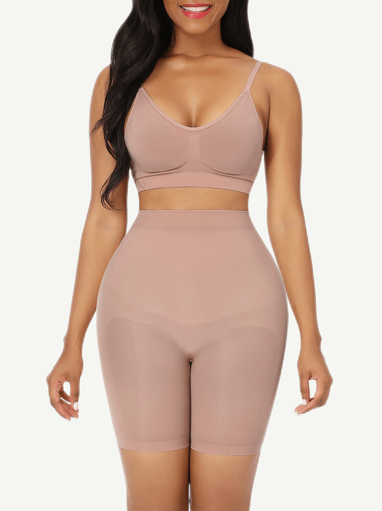 Wholesale High Waist Seamless Butt Lifter Shapewear Shorts Slimmer