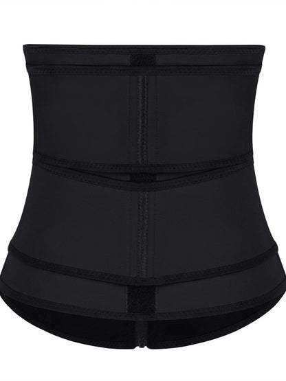 Wholesale Kinetic Black 7 Steel Bones Waist Cincher Double Belts Firm Control