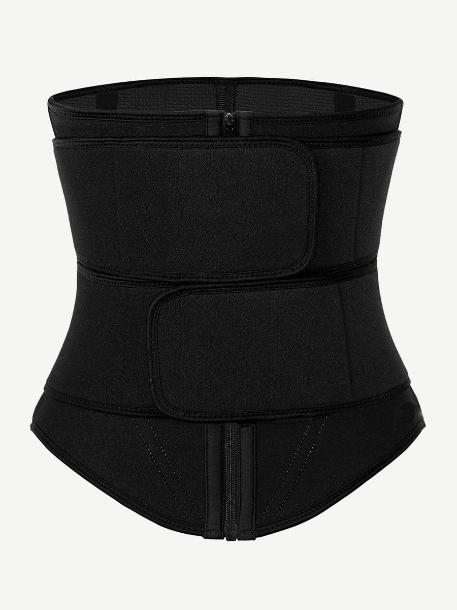 Wholesale Post Surgery Neoprene Double Belts Waist Trainer Slimming Belly